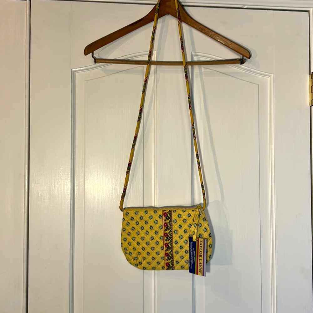 Taylor Layne Yellow Flowered Purse